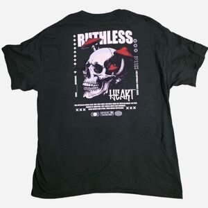 On The Low OTL Mens Ruthless Heart Print Black Size L Shirt New Streetwear